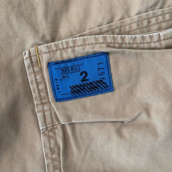 Ralph Lauren Polo Jeans Men's Vintage Cargo Pants Beige Size 34x32 - Picture 8 of 10